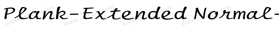 Plank-Extended Normal字体转换